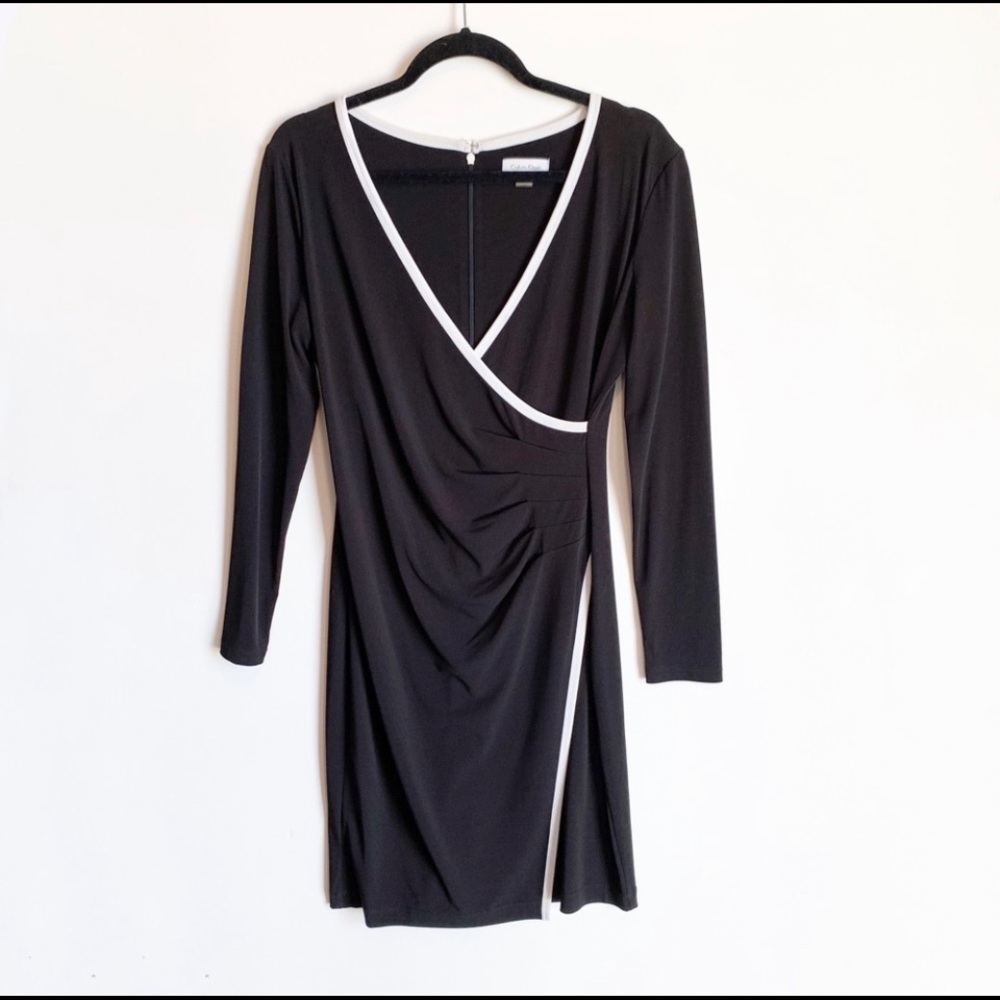 Calvin Klein wrap style dress